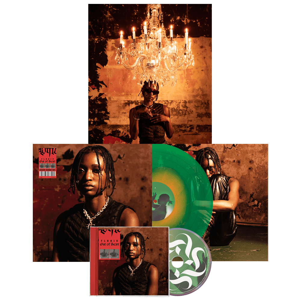 FLOHIO - Out Of Heart Limited Edition Green Vinyl LP Signed-CD Album-Poster