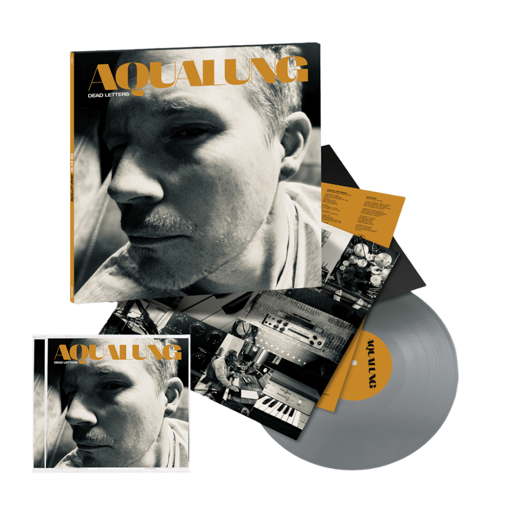 Aqualung - Dead Letters Store Exclusive Silver Colour-Vinyl, Dead Letters CD + Signed Art Print