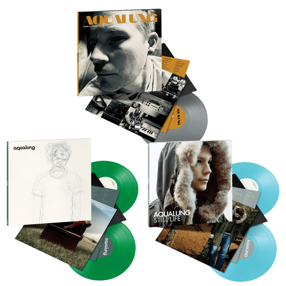 Aqualung - Dead Letters Store Exclusive Silver Colour-Vinyl, Aqualung Store Exclusive Light Green Colour-Vinyl, Still Life Store Exclusive Curacao Colour-Vinyl + Signed Art Print