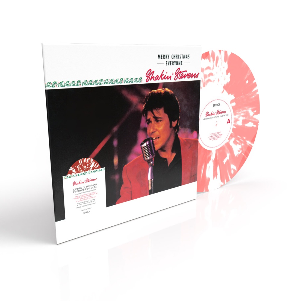 Shakin' Stevens - Merry Christmas Everyone- The Album Red & White Marble Vinyl Vinyl