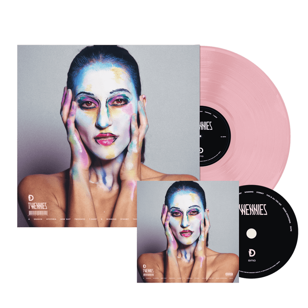 Dragonette - TWENNIES BABY PINK COLOUR VINYL W SIGNED POSTER-CD BUNDLE