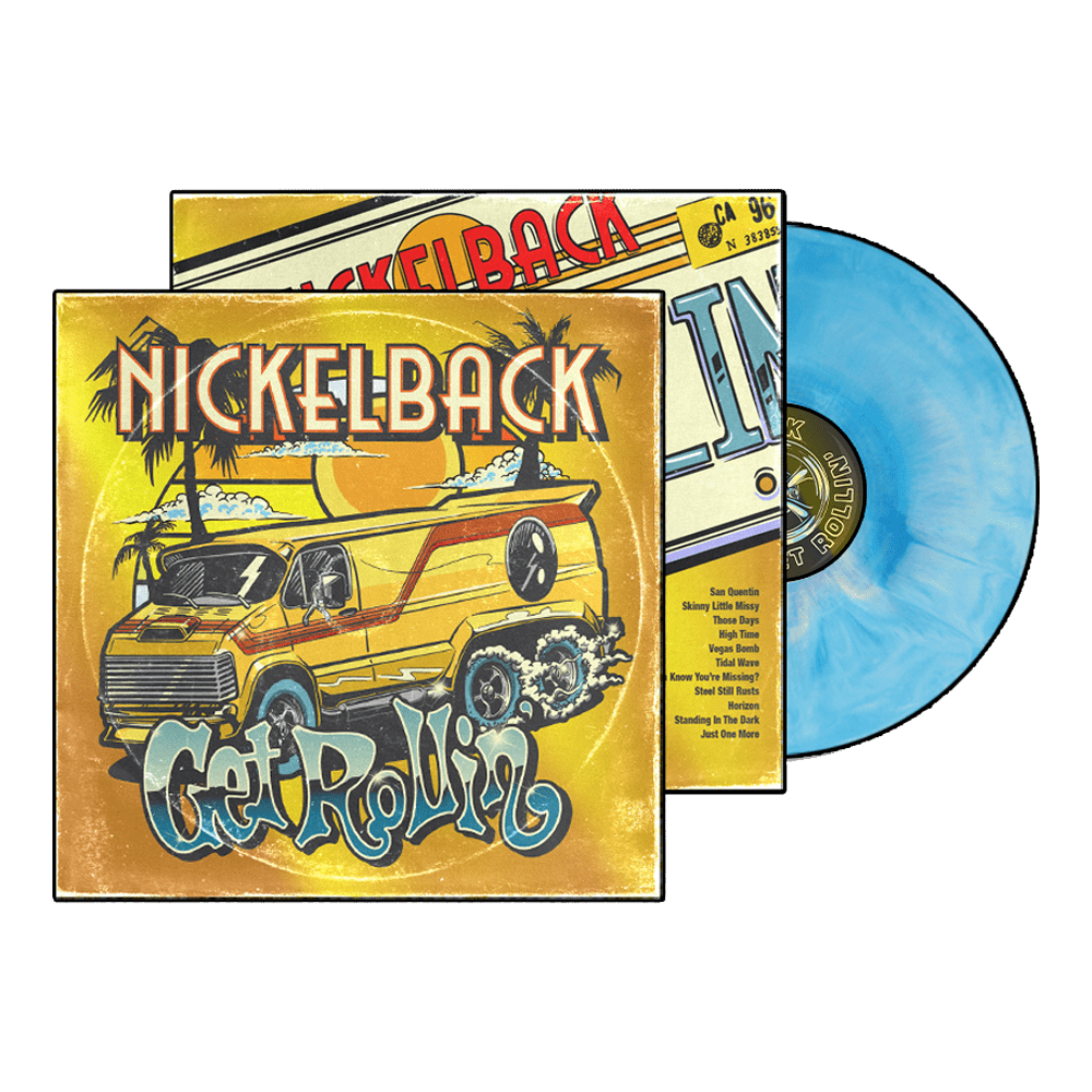 Nickelback - Get Rollin Blue & White Galaxy Vinyl