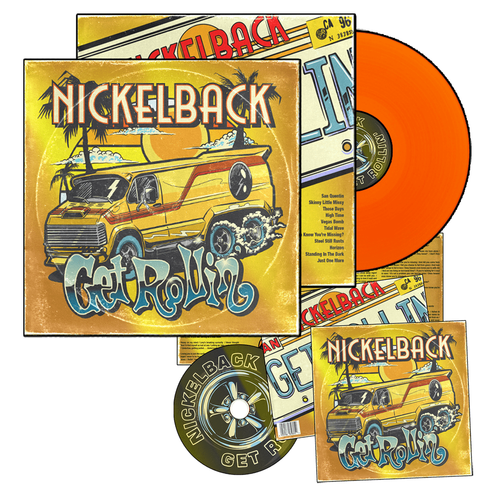 Nickelback - Get Rollin Transparent Orange Vinyl Album and Deluxe-CD Album