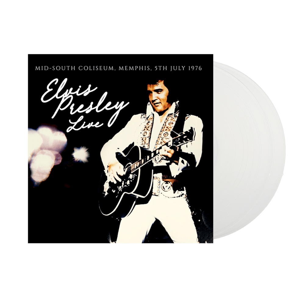 Elvis Presley - Mid-South Coliseum-Memphis-5th July 1976 White Double Heavyweight Vinyl