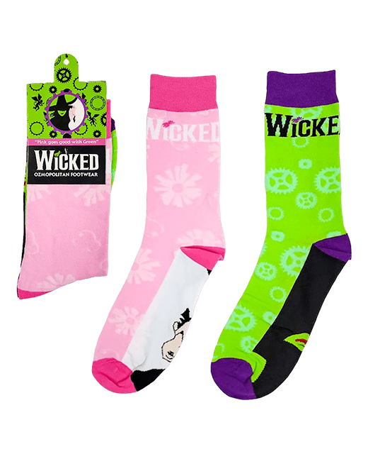 Wicked - Pink & Green Socks