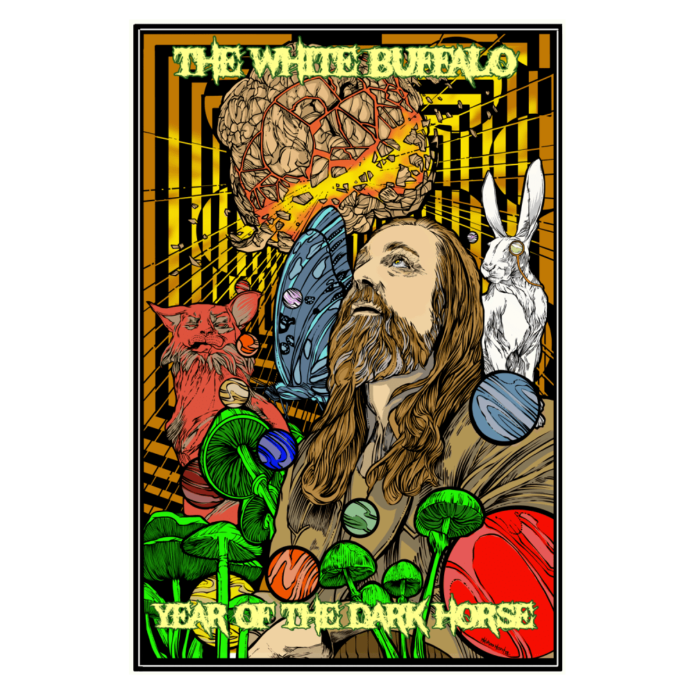 The White Buffalo - Autumn Lithograph