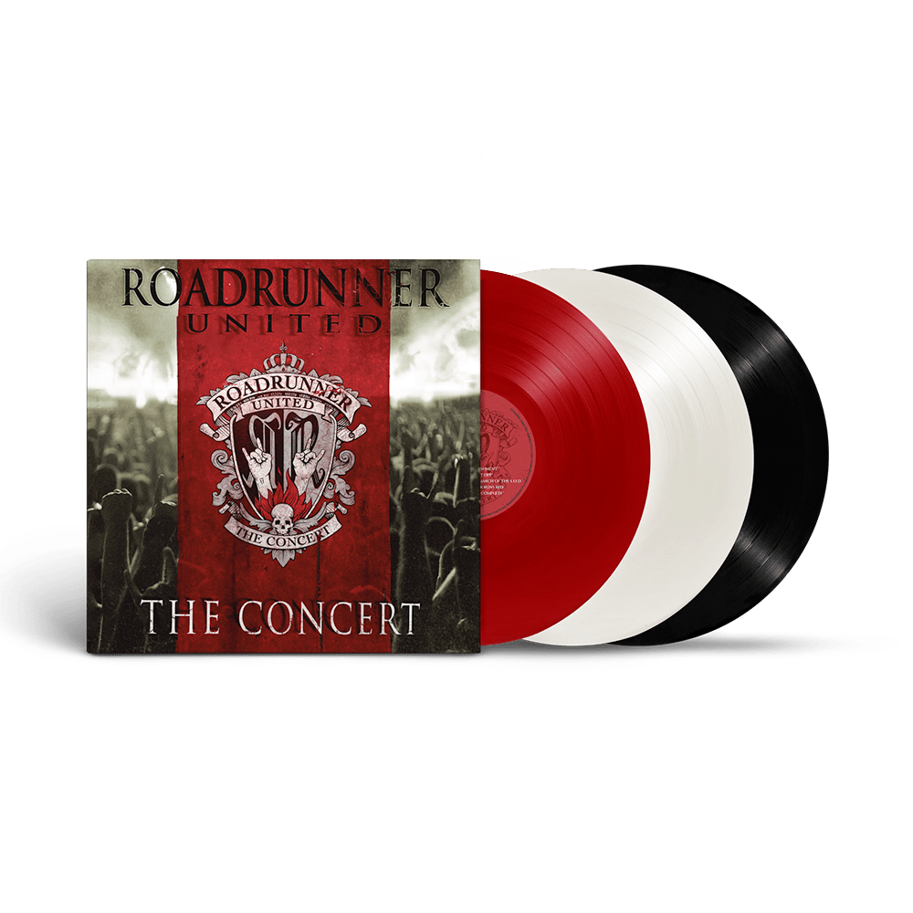 Roadrunner United - The Concert Live At The Nokia Theatre Red-White & Black Triple Vinyl