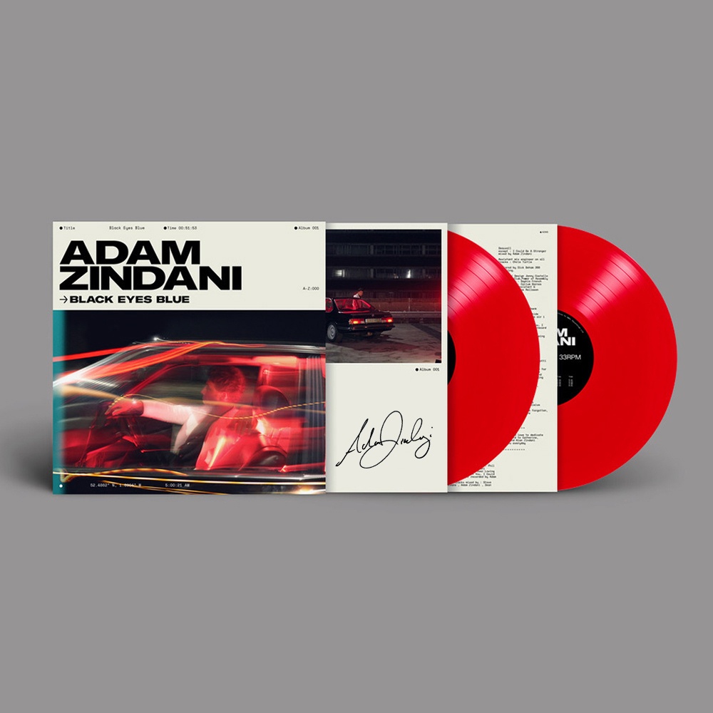 Adam Zindani - Black Eyes Blue Red Signed Double Vinyl