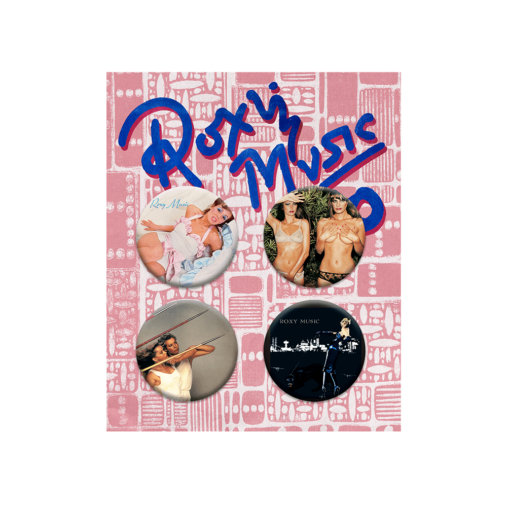 Roxy Music Set - 50th Anniversary Badge Set