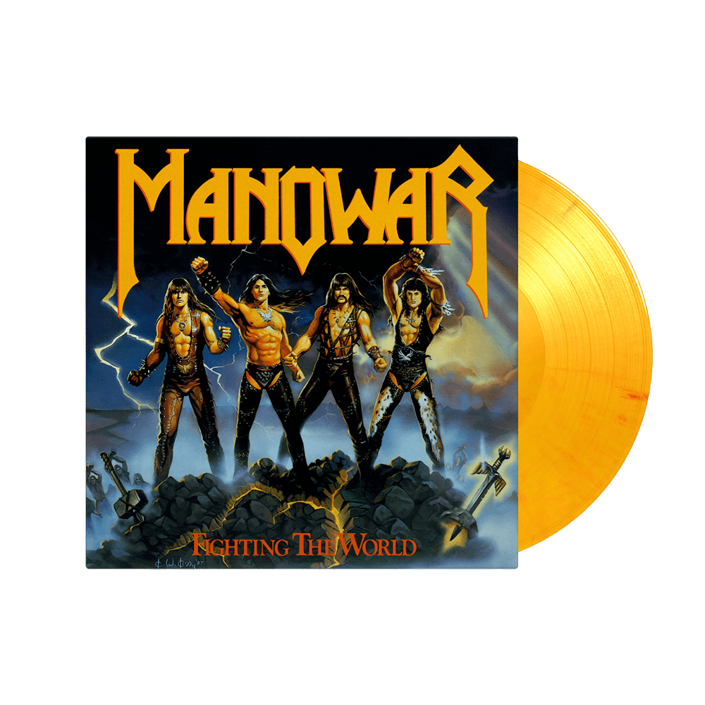 Manowar - Fighting The World Flame Coloured Heavyweight Vinyl