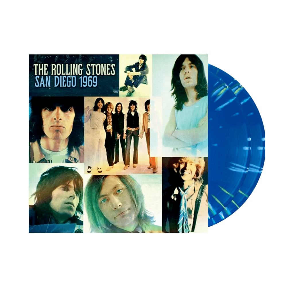 The Rolling Stones Vinyl - San Diego 1969 Blue & Yellow Splatter Double Heavyweight Vinyl