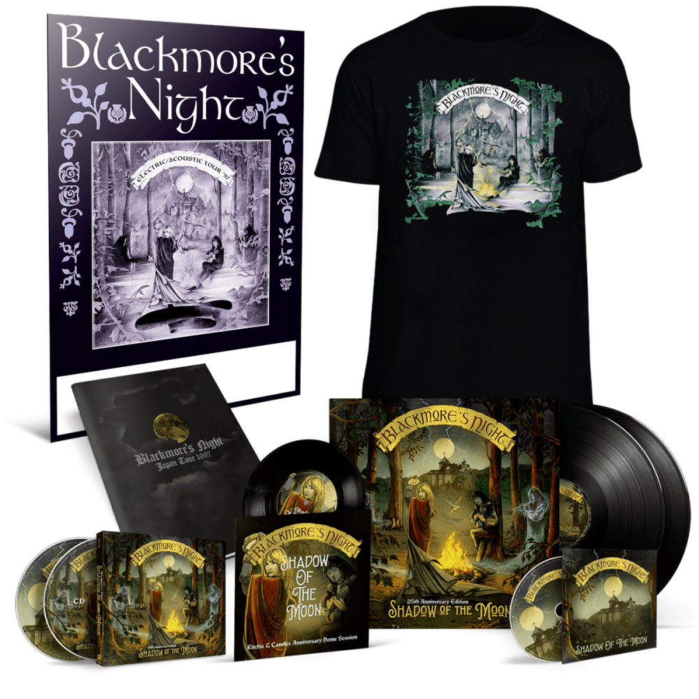 Blackmore's Night Replica - Shadow Of The Moon 25th Anniversary Edition - Ltd. Edition CD+DVD Digipak + Heavyweight 2LP Black Gatefold 7" + Documentary-DVD + Tour Book Replica + Tour Poster Replica + "Acoustic Electric Tour 1997" T-Shirt Replica