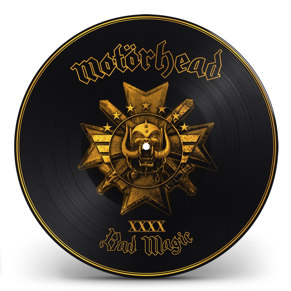 Motörhead Vinyl - Bad Magic Picture Gold Heavyweight Vinyl