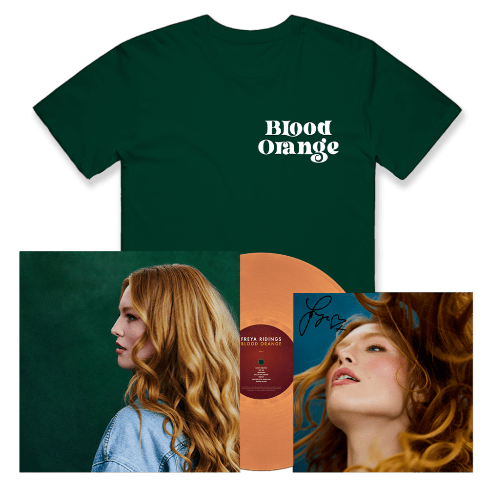 Freya Ridings T-Shirt - Blood Orange Colour Vinyl Signed + T-Shirt