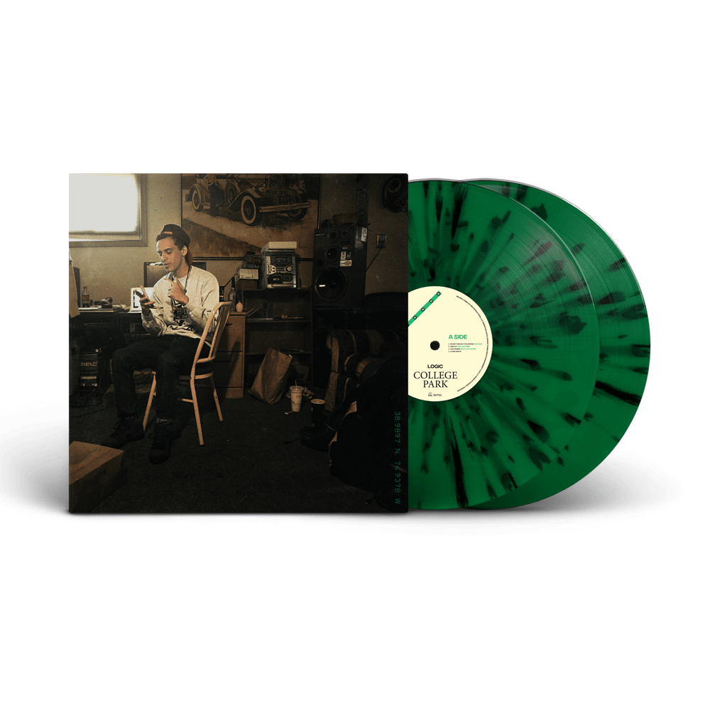 Logic Vinyl - College Park Exclusive Varsity Green + Black Splatter Double Vinyl