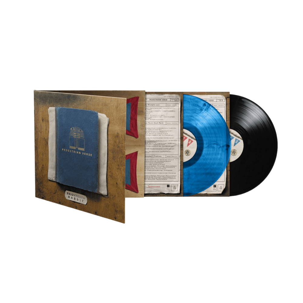 Frightened Rabbit - Pedestrian Verse 10th Anniversary Edition Black-Blue Marble Double-Vinyl