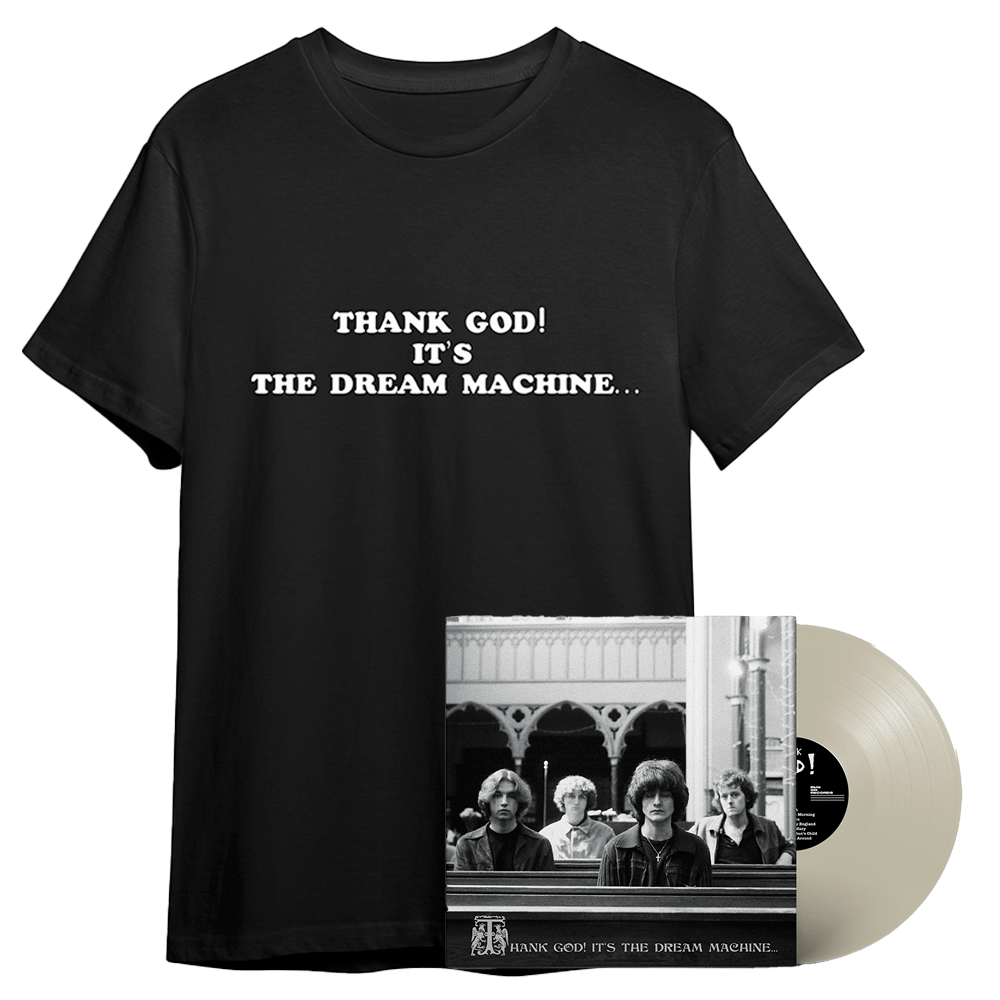 The Dream Machine - Thank God! Its the Dream Machine Signed White Vinyl-T-Shirt