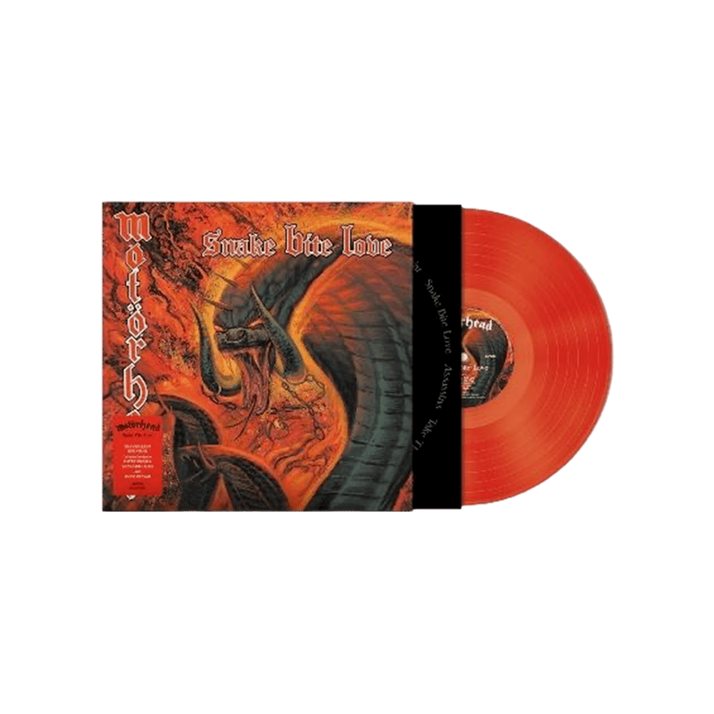 Motörhead Vinyl - Snake Bite Love Transparent Red Vinyl