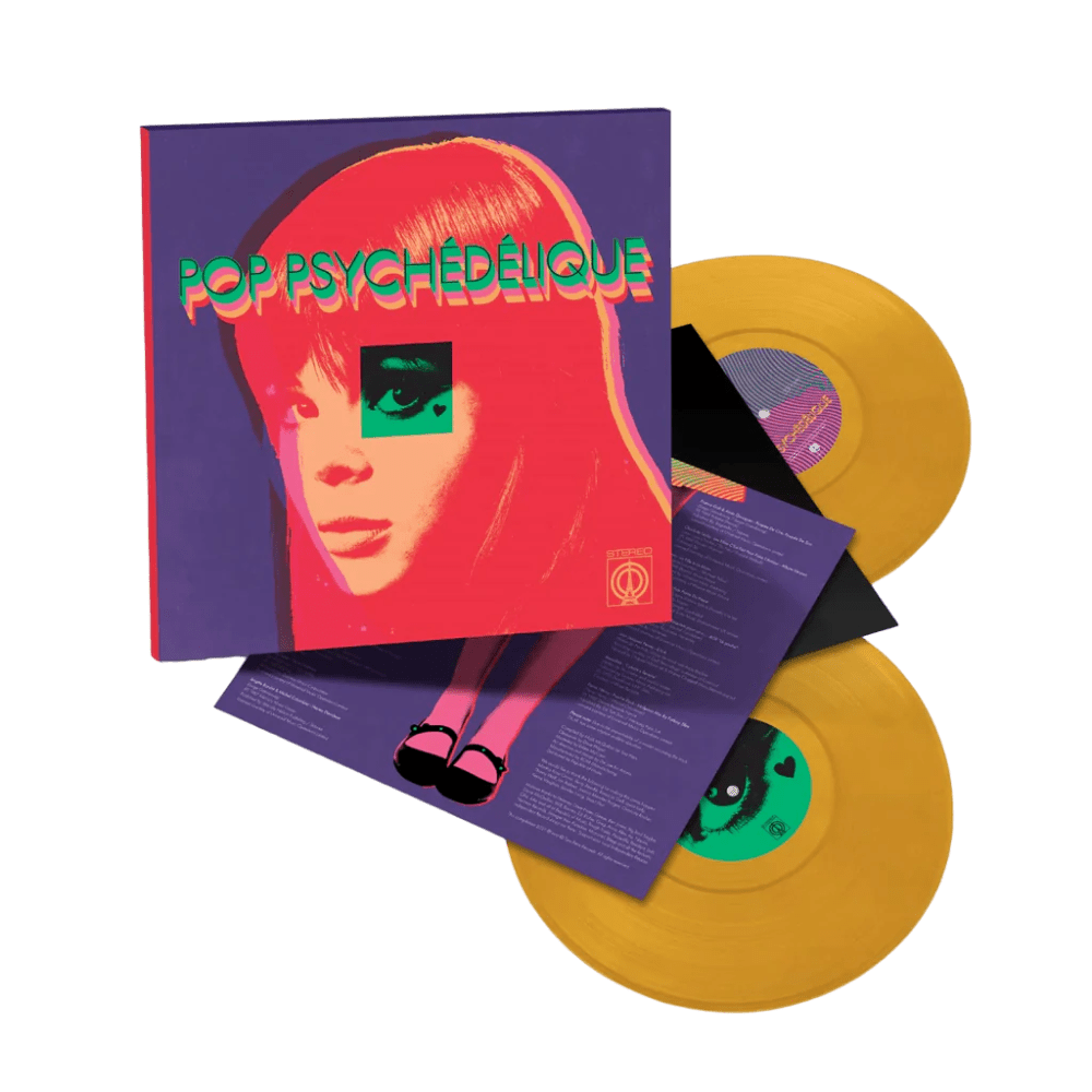 Various Artists Vinyl - Pop Psychedelique The Best Of French Psychedelic Pop 1964-2019 Jasmine Coloured Vinyl