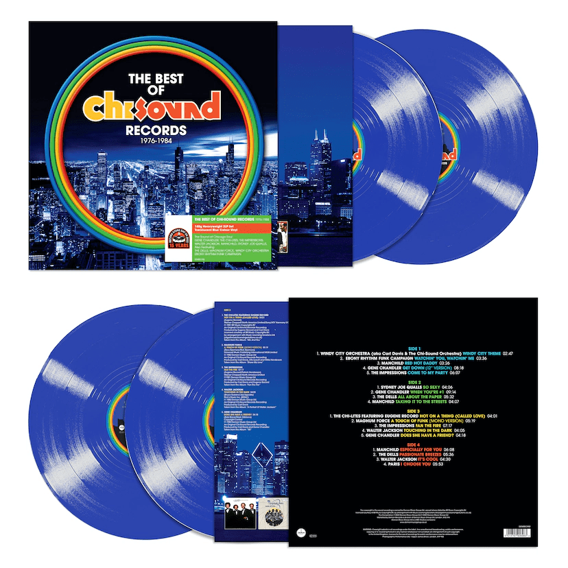 Various Artists - The Best Of Chi-Sound Records 1976-1984 (US Version) RSD 2022 Blue Double Heavyweight Vinyl