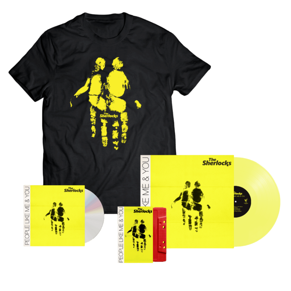 The Sherlocks - People Like Me & You Neon Yellow Vinyl + CD + Cassette + T-Shirt