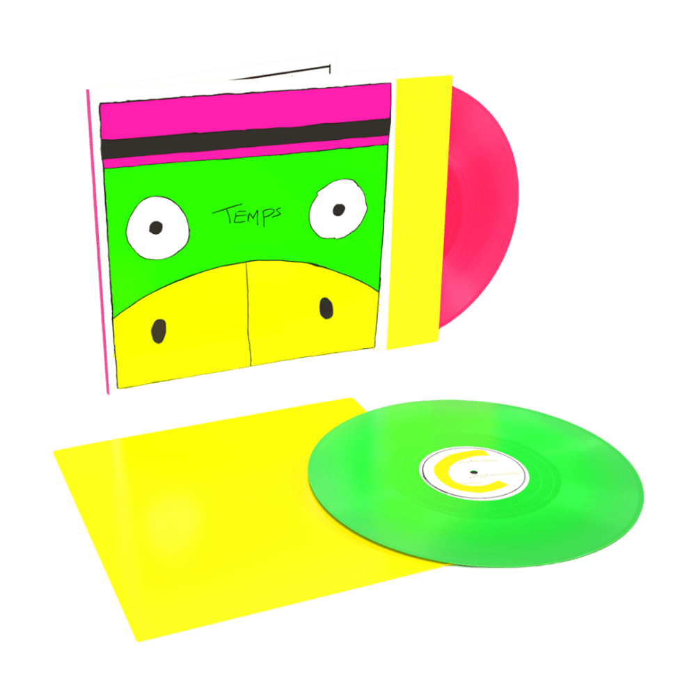 Temps - Party Gator Purgatory Neon Pink & Green Double-Vinyl