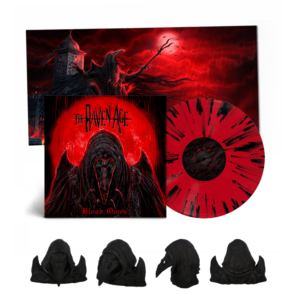 The Raven Age Print - Blood Omen Deluxe Splatter Vinyl & 3D Printed Raven Vinyl Topper with Print