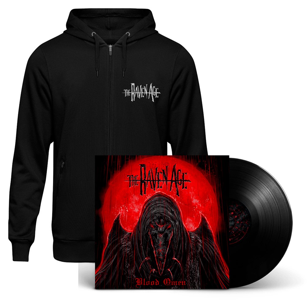 The Raven Age Print - Blood Omen Heavyweight Vinyl & Zip Hoodie with Print