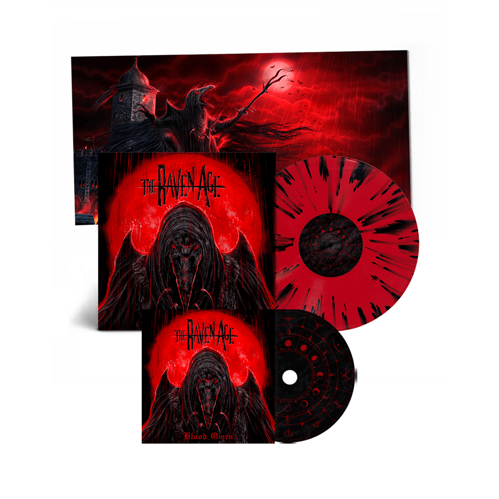 The Raven Age Print - Blood Omen Exclusive Deluxe Splatter Vinyl & CD Album with Print