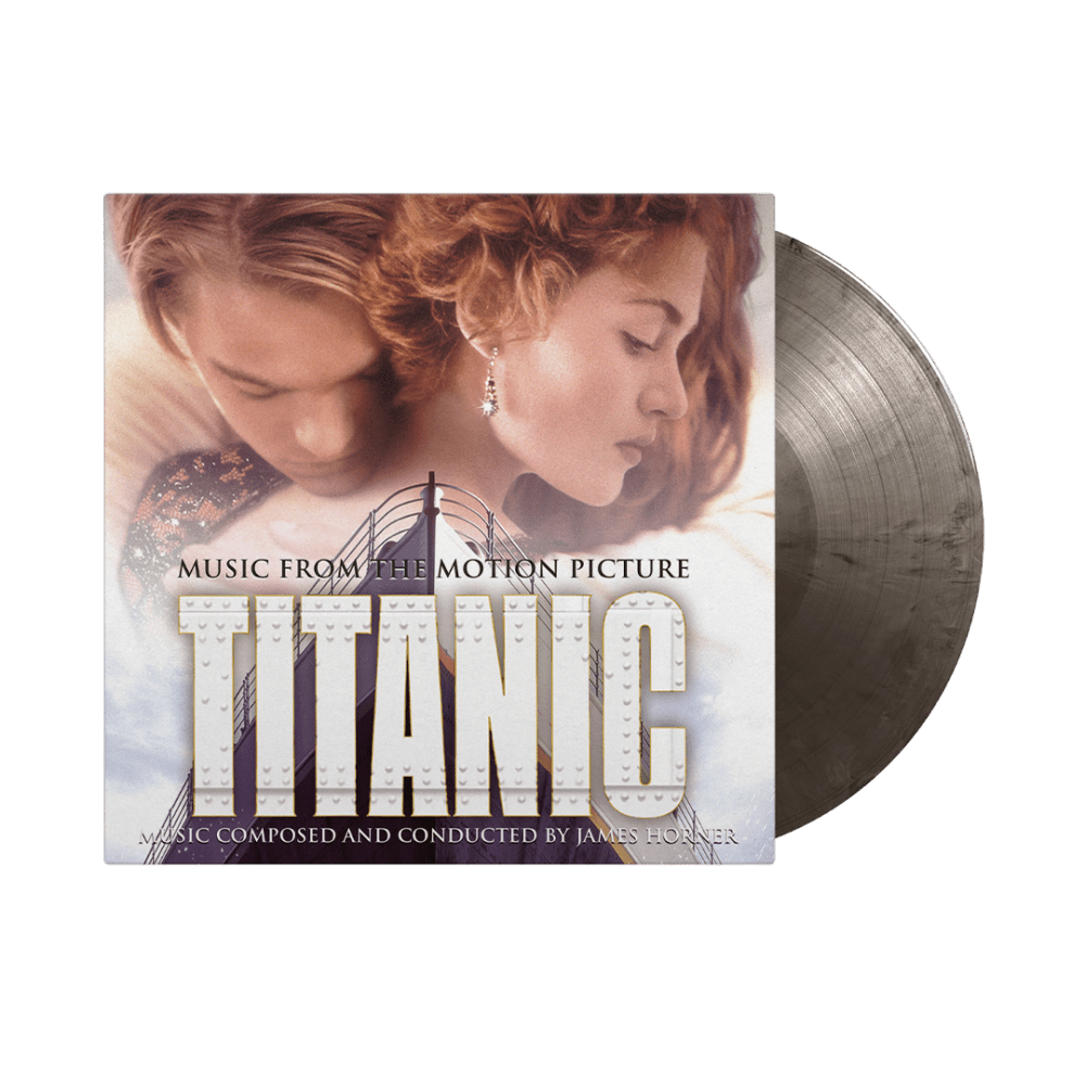 James Horner - Titanic 25th Anniversary Edition Silver & Black Marbled Vinyl Double Heavyweight Vinyl