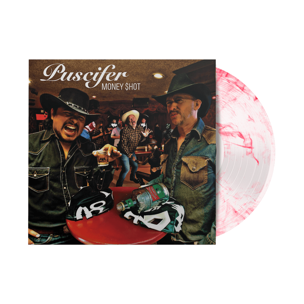 Puscifer Vinyl - Money Shot White with Red Swirl Vinyl