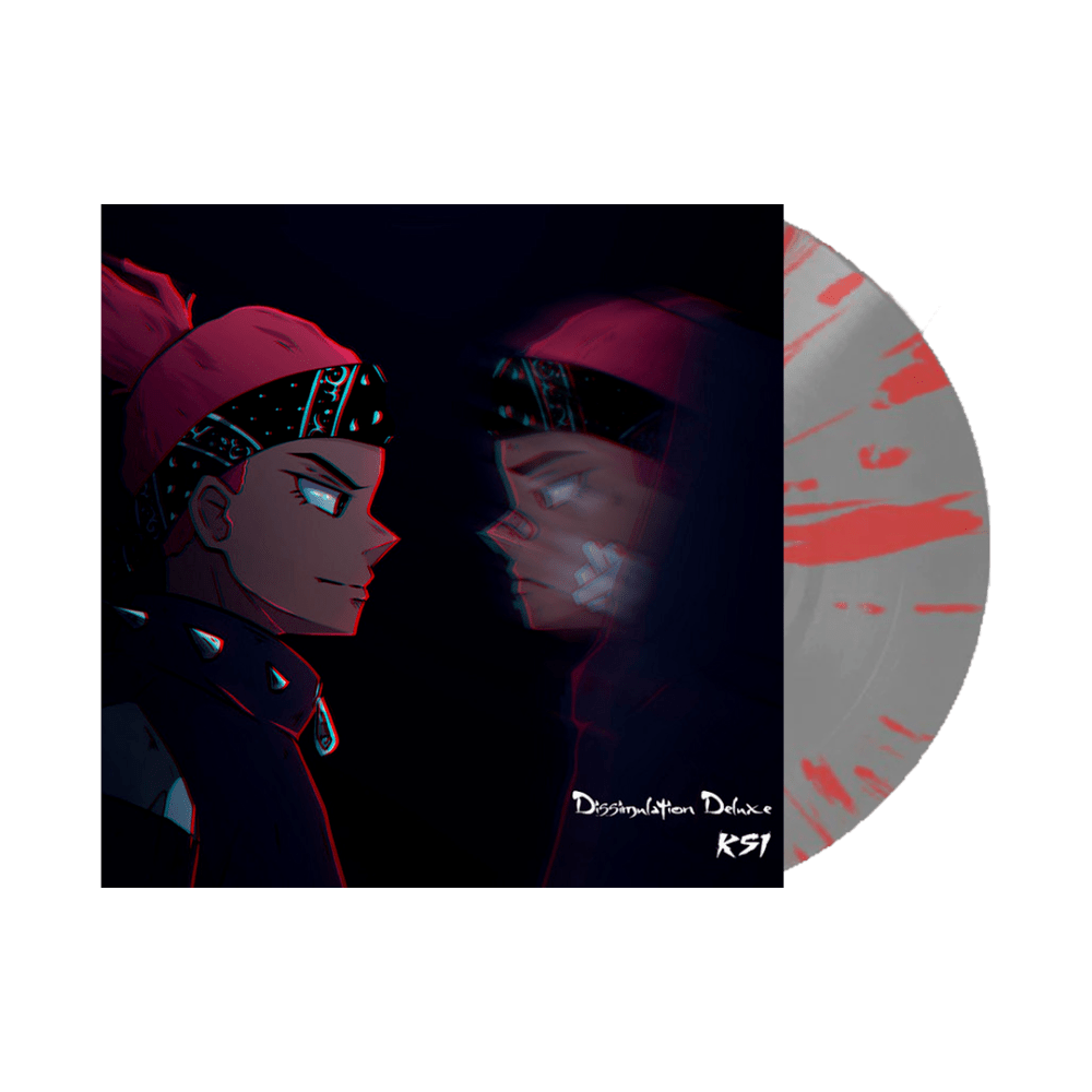 KSI Vinyl - Dissimulation Deluxe Grey Silver with Red Splatter Coloured Vinyl