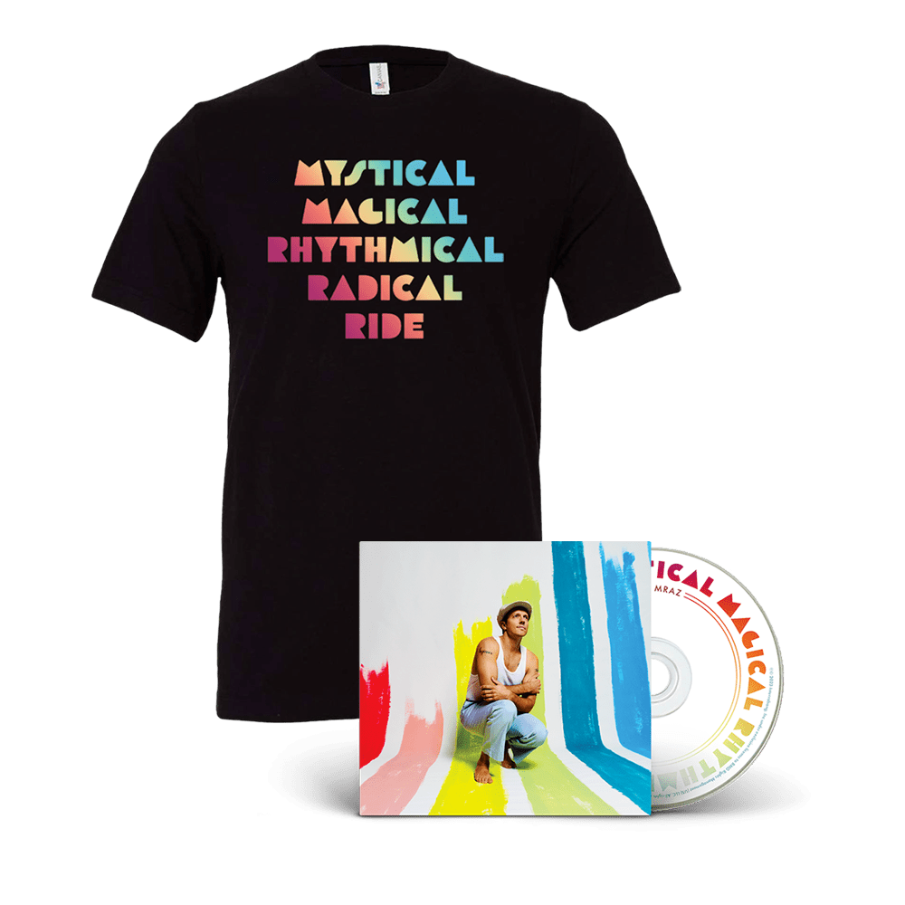 Jazon Mraz Tee - Mystical Magical Rhythmical Radical Ride CD + Album Tee