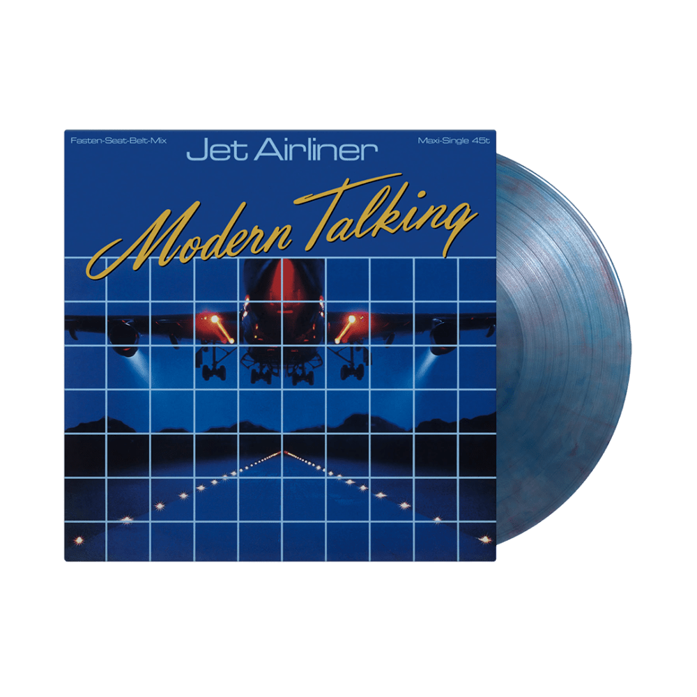 Modern Talking - Jet Airliner Translucent Blue & Red Marbled Heavyweight Vinyl