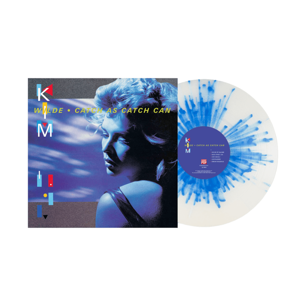 Kim Wilde - Catch As Catch Can Clear With Blue Splatter Vinyl