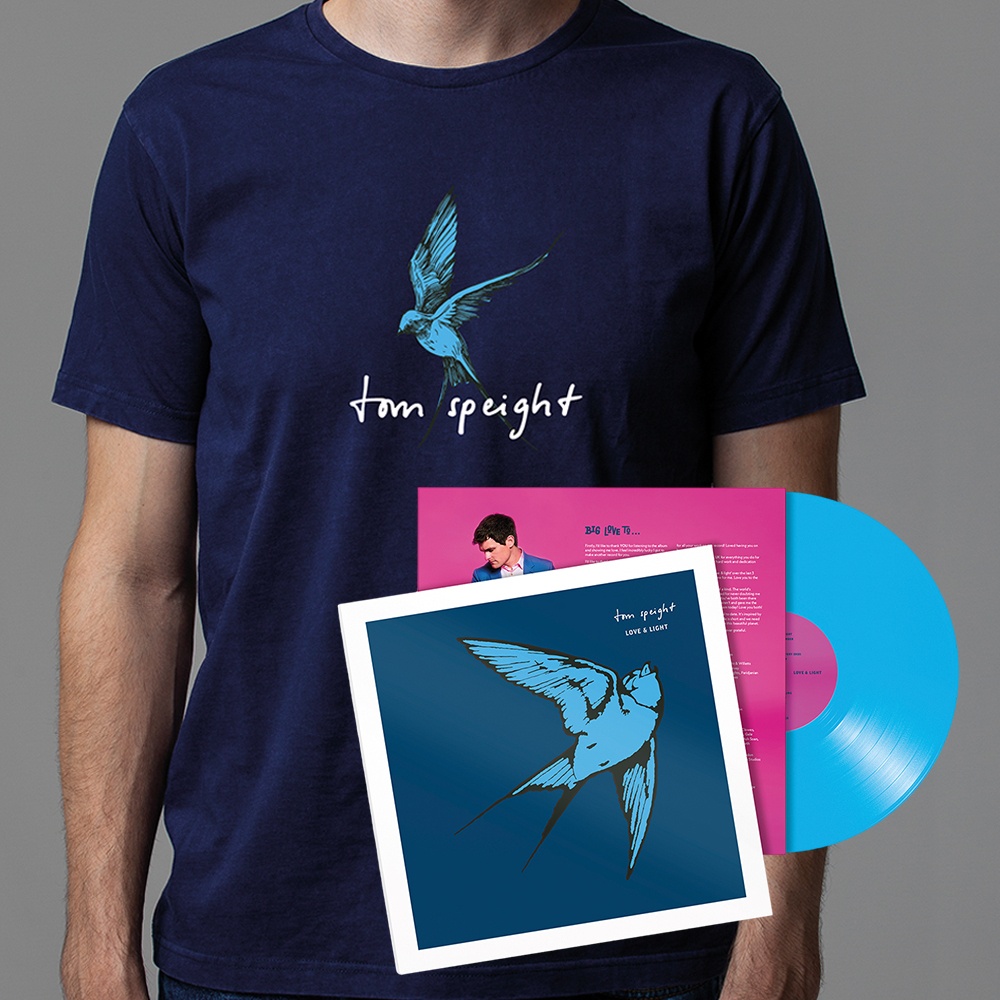 Tom Speight - Love & Light Cyan Vinyl + Navy T-Shirt