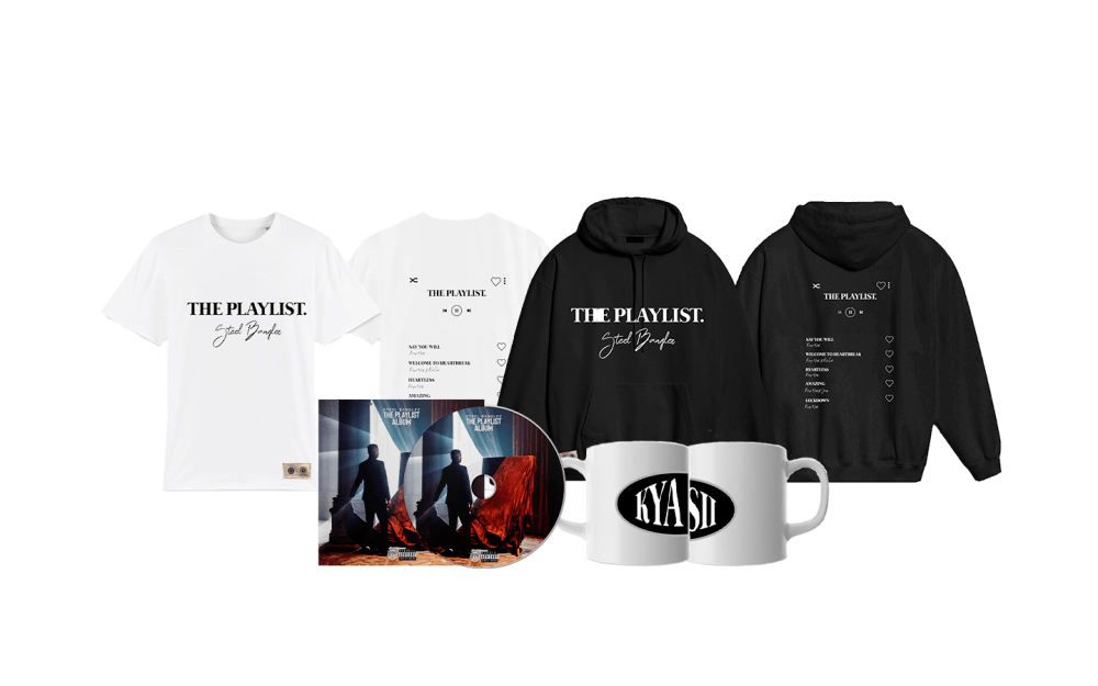 Steel Banglez - The Playlist Album CD + Mug + Hoodie (Black) + T-Shirt (White)