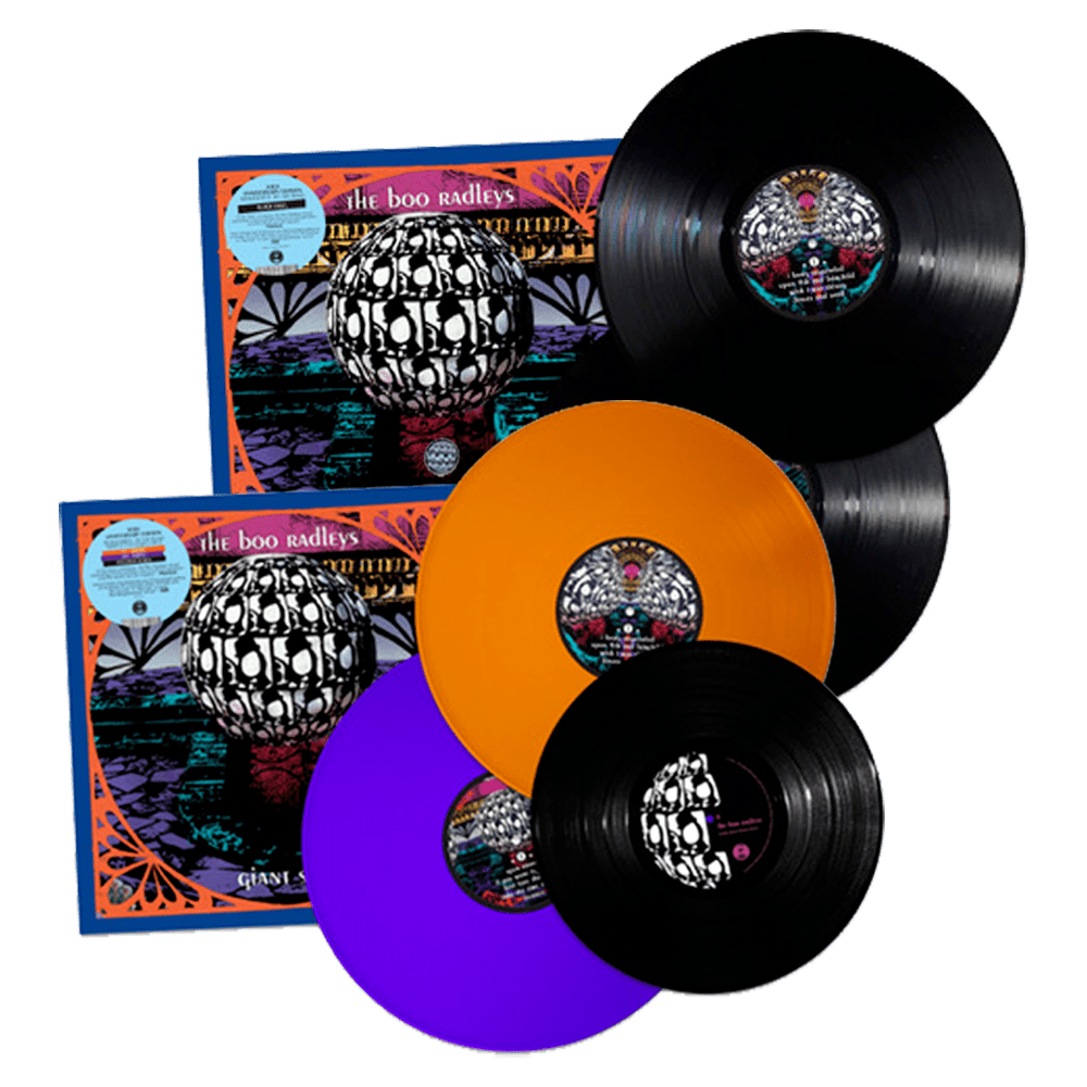 The Boo Radleys - Giant Steps 30th Anniversary Edition Ltd 2LP w Bonus 10-Inch Vinyl-Exclusive Enamel Pin Badge-Black 2LP Vinyl