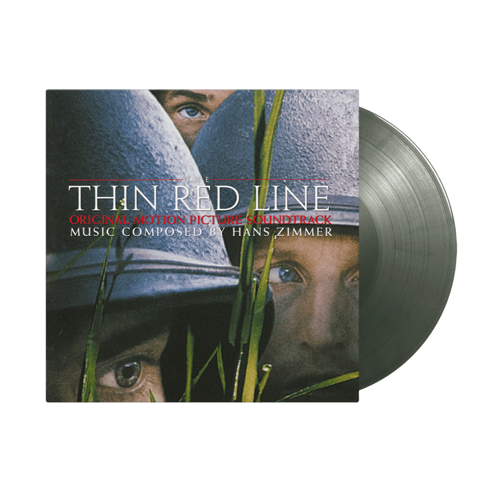 Hans Zimmer Vinyl - Thin Red Line Silver & Dark Green Marbled Double Heavyweight Vinyl