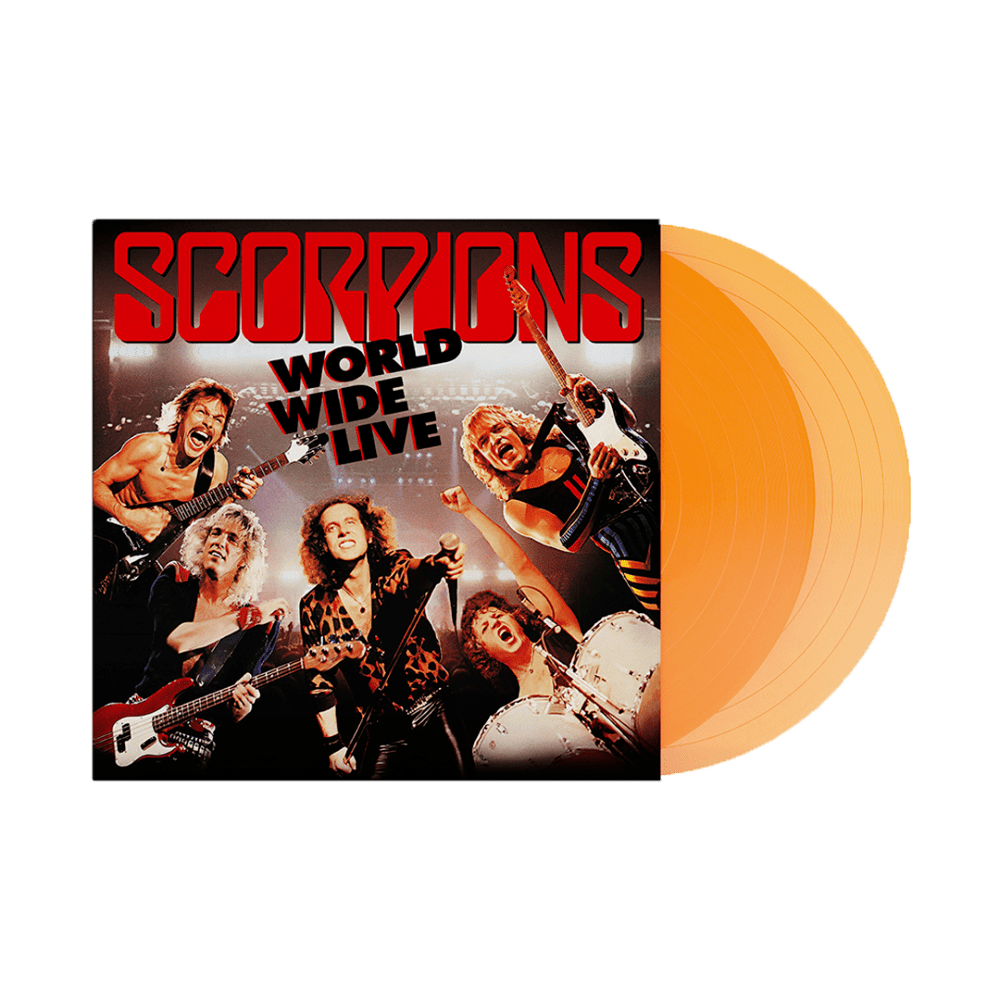 Scorpions - World Wide Live Transparent Orange Double Heavyweight Vinyl