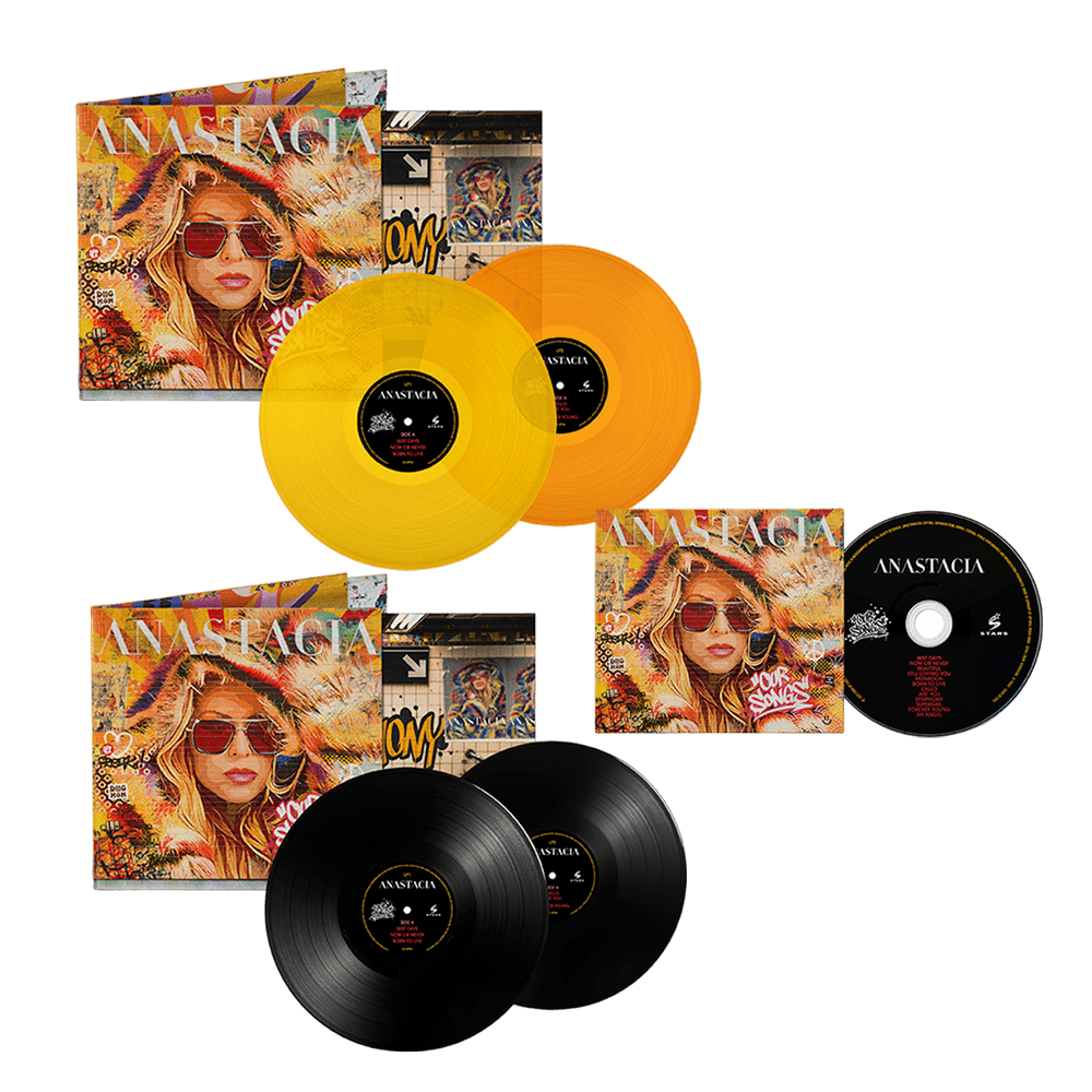 Anastacia - Our Songs Limited Deluxe CD Boxset + Orange and Yellow Double Vinyl + Black Double Vinyl