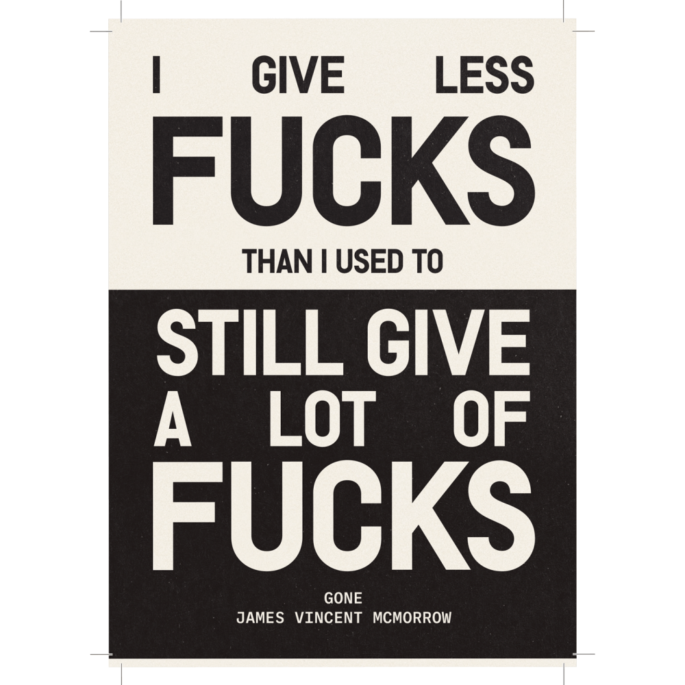 James Vincent McMorrow Print - Gone Lyric Print