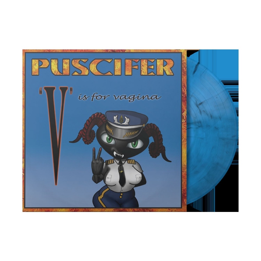 Puscifer - V Is For Vagina Sky Blue w Black Smoke Double Double-Vinyl