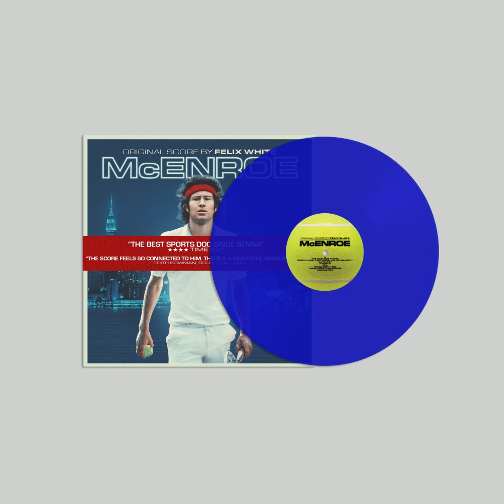 Felix White - McEnroe OST Blue & Signed Damaged LP