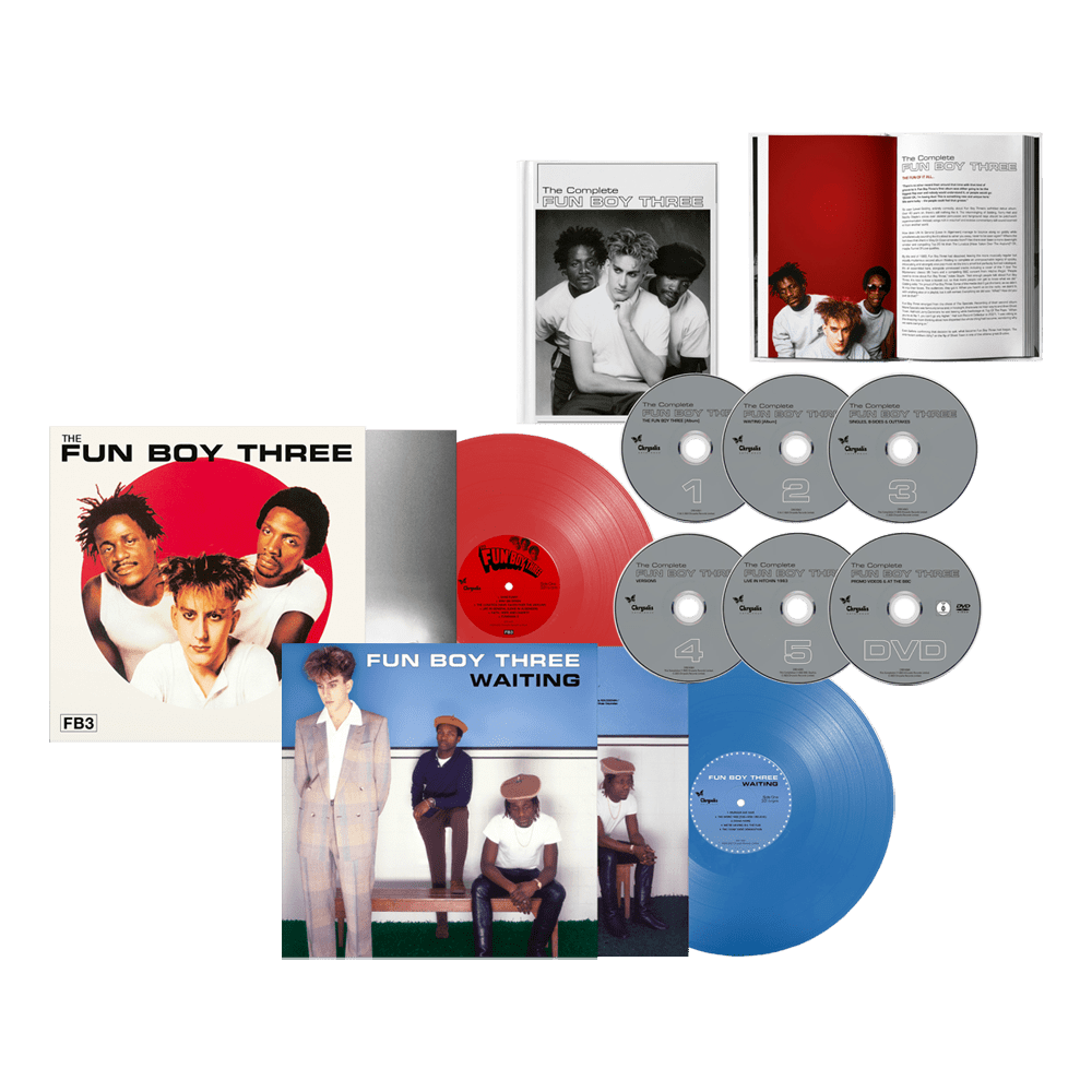 Fun Boy Three - The Complete Fun Boy Three- 5CDDVD Mediabook-Waiting- Remastered Blue Vinyl-The Fun Boy Three- Remastered Red-Vinyl