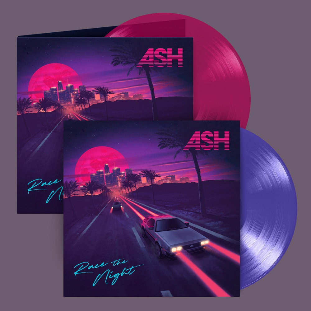 Ash Print - Race The Night Exclusive Limited Edition Purple Coloured Vinyl + Transparent Violet Coloured Vinyl in Gatefold Sleeve with Signed Print