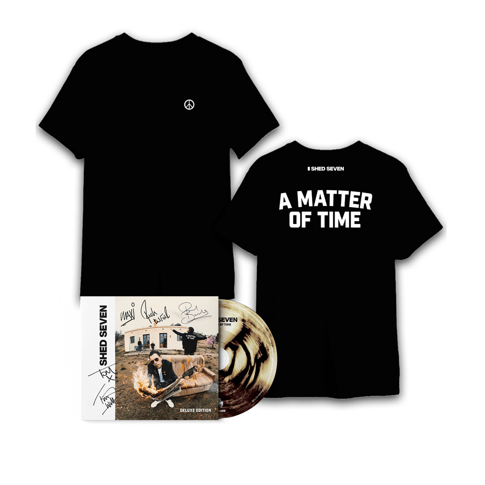 Shed Seven T-Shirt - A Matter of Time Deluxe Digipak Signed + T-Shirt