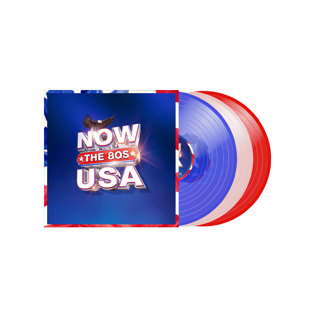 Various Artists - NOW Thats What I Call USA: The 80s Transparent Blue-White-Blue Triple Vinyl