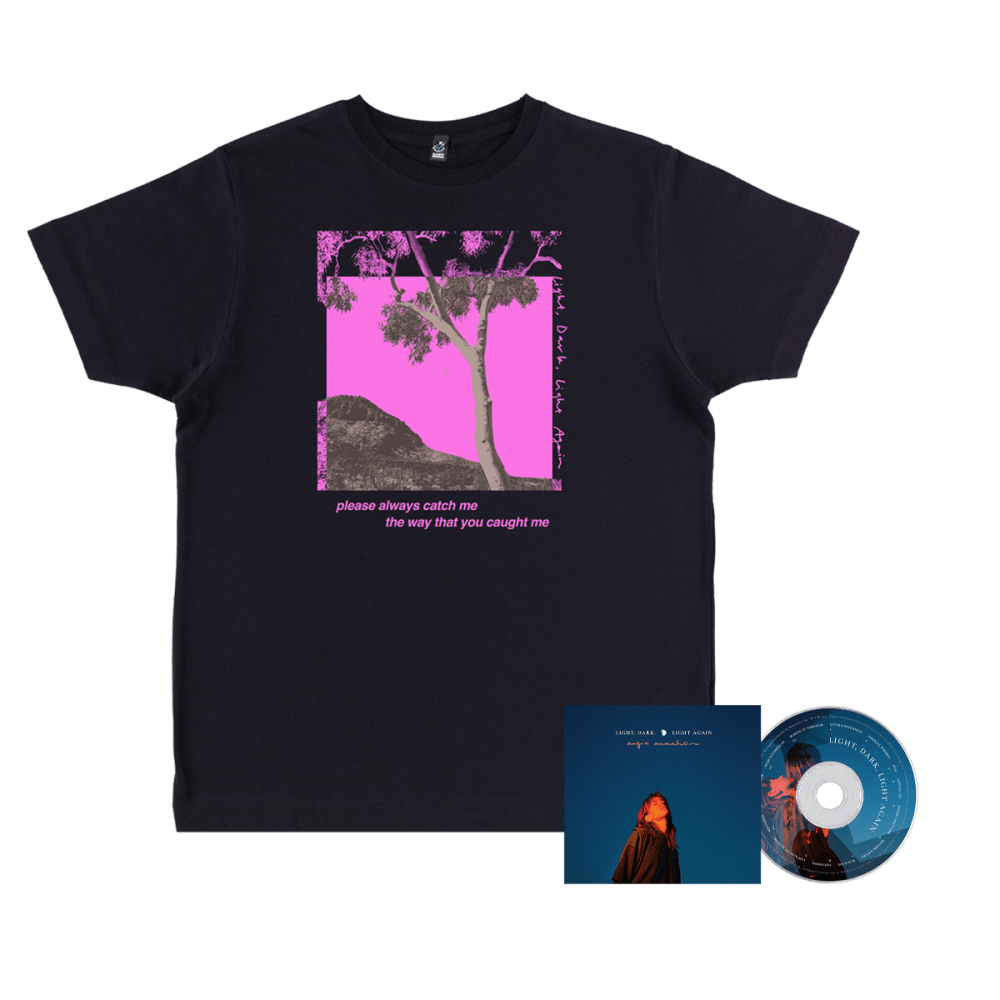 Angie McMahon - Light, Dark, Light Again CD + Navy Blue T-Shirt