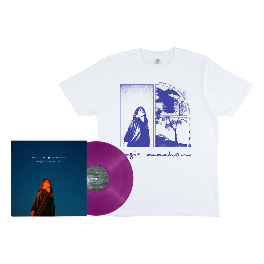 Angie McMahon - Light, Dark, Light Again Purple Vinyl [Exclusive] + White T-Shirt